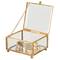 Home Details Vintage Mirrored Bottom Gold Square Keepsake Box